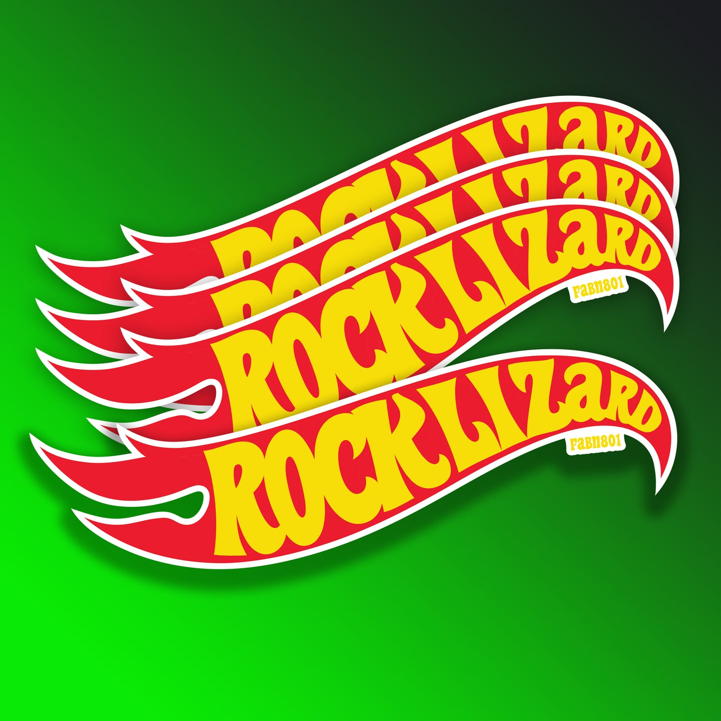 HOTWHE-EL "Rock Lizard" Sticker