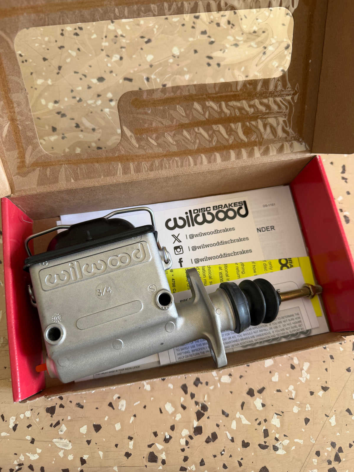 Willwood 3/4 master Cylinder