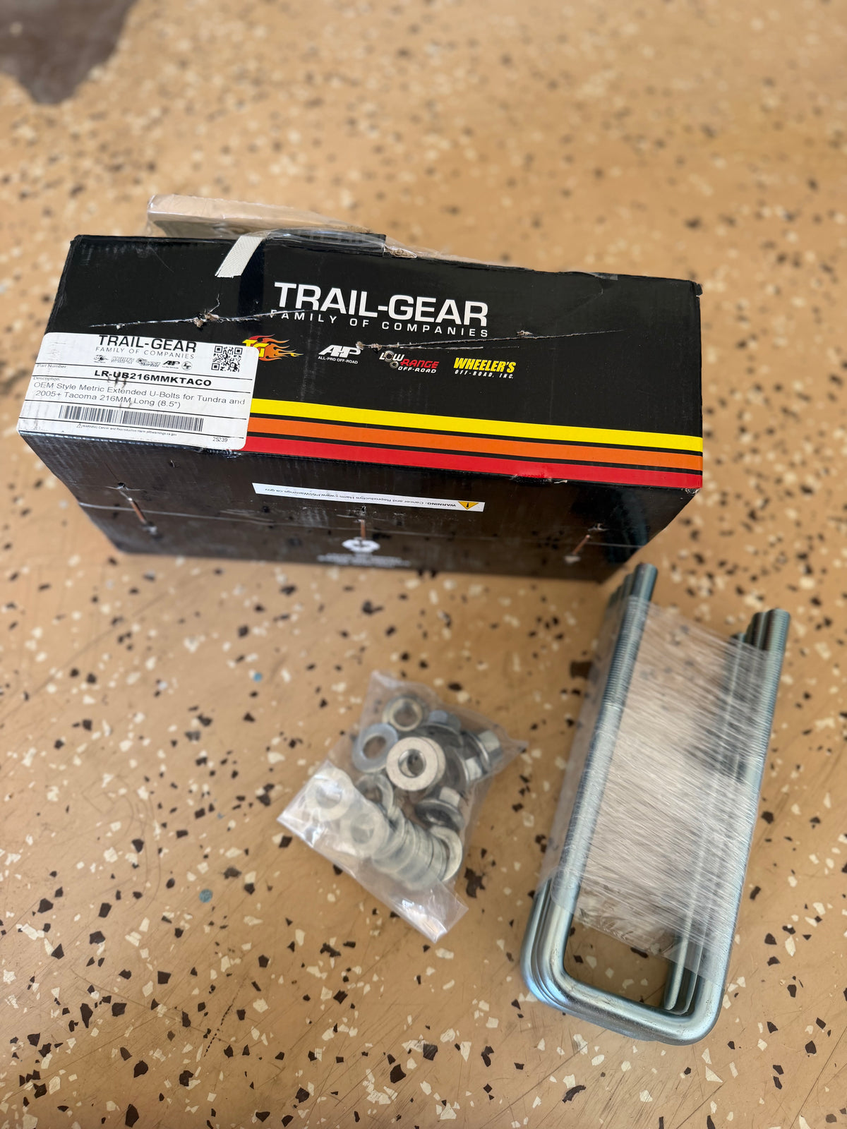 05+ Tacoma extended rear U Bolts