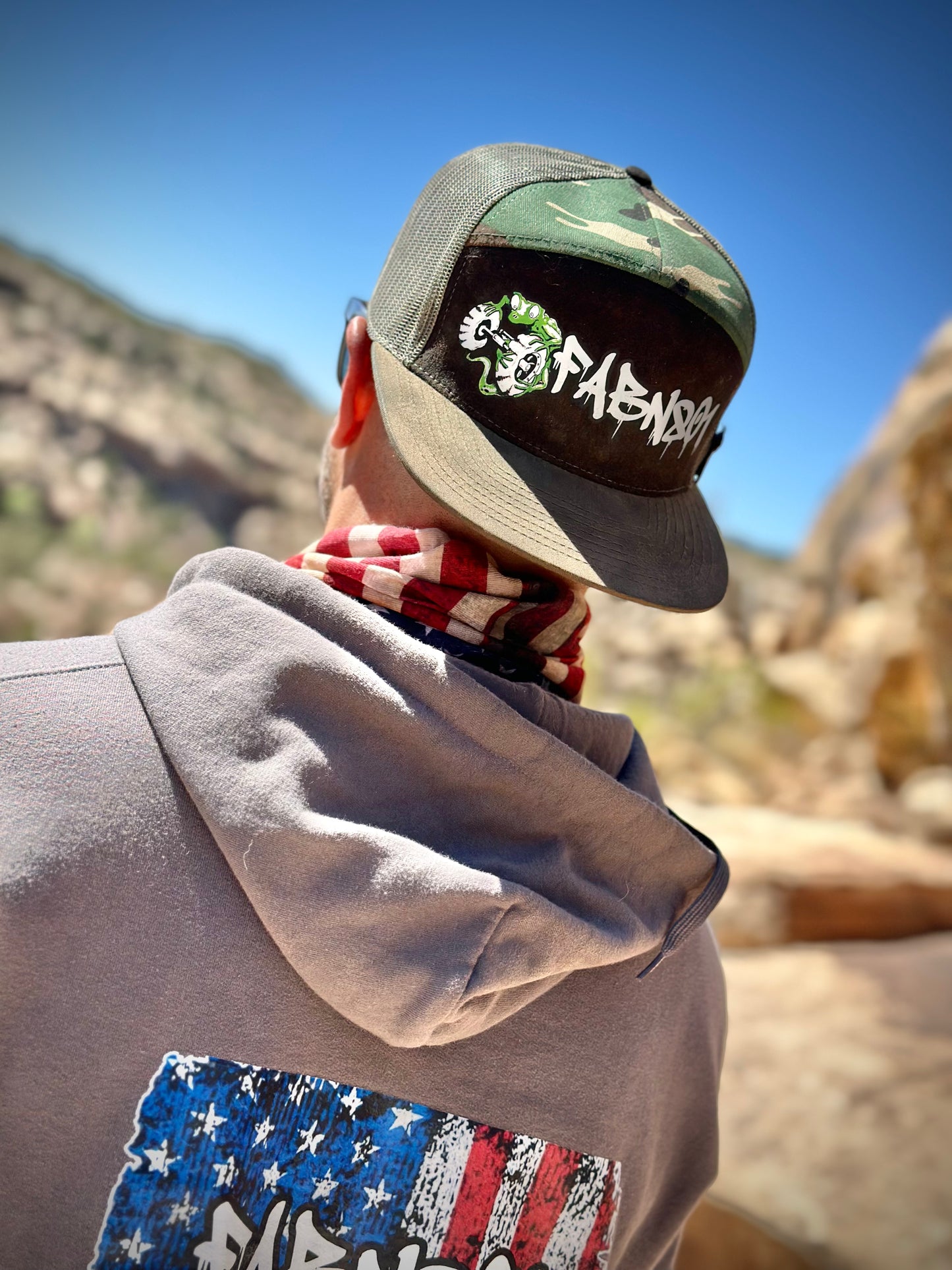 FABN801 Camo Tactical Trucker Hat