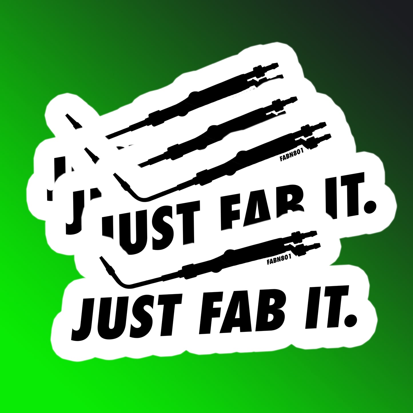 Nik-e "JUST FAB IT" Sticker