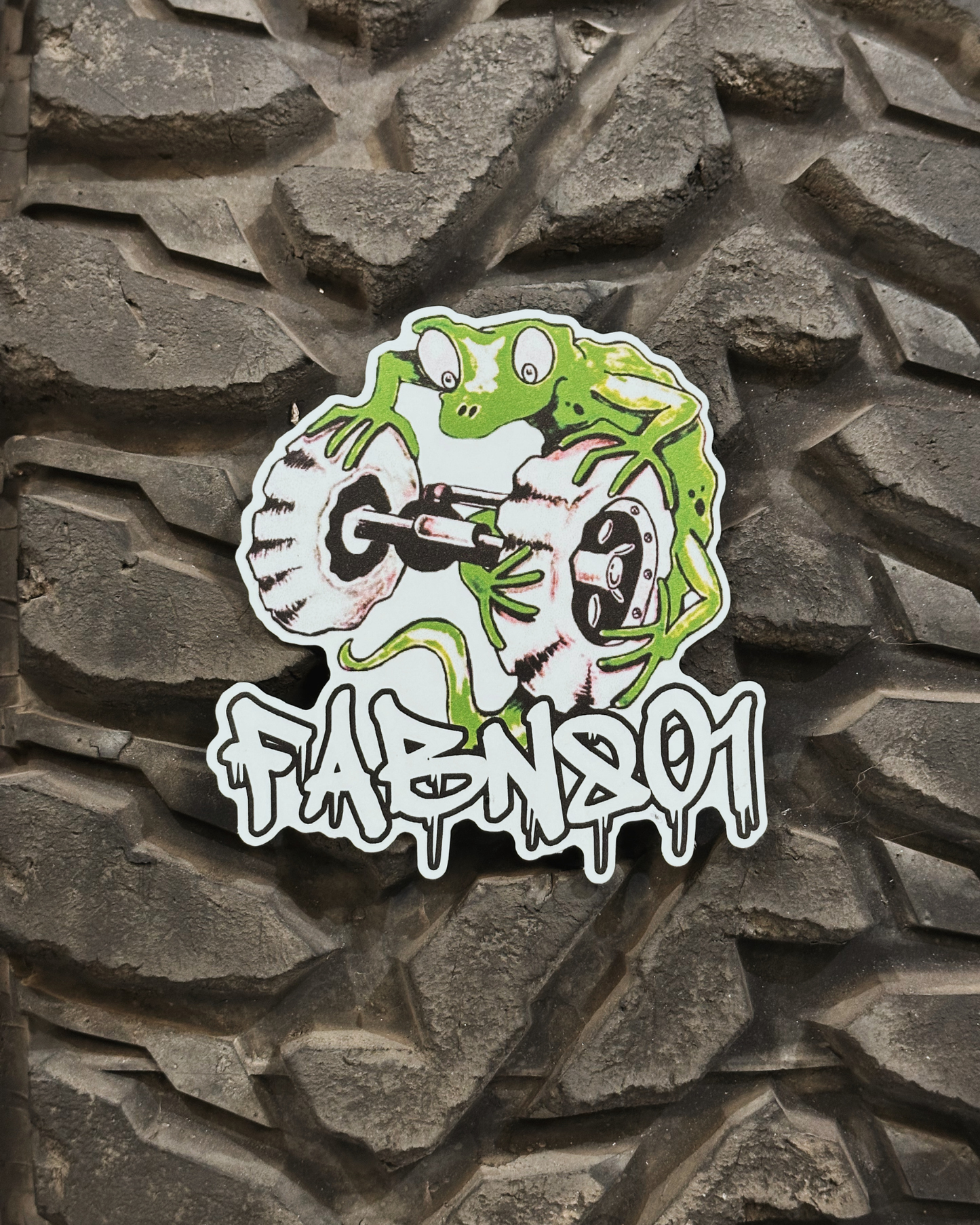 FABN801 LIZARD LOGO STICKER